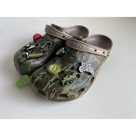 Luke Combs X Crocs Bootleggers Men’s Size 13 Camo Mossy Oak Clog NEW - Picture 7 of 12